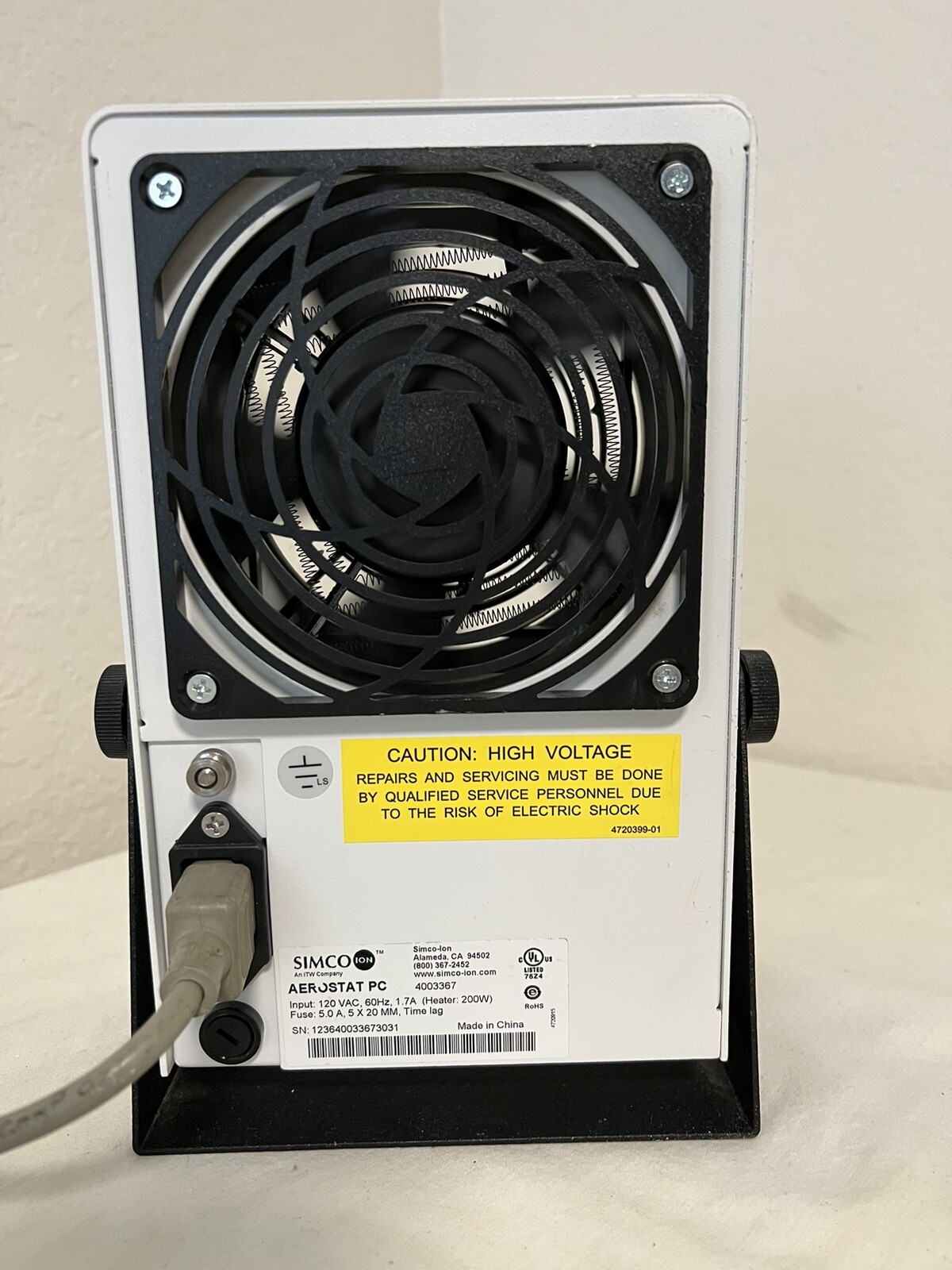 Simco-Ion Aerostat PC Ionizing Air Blower