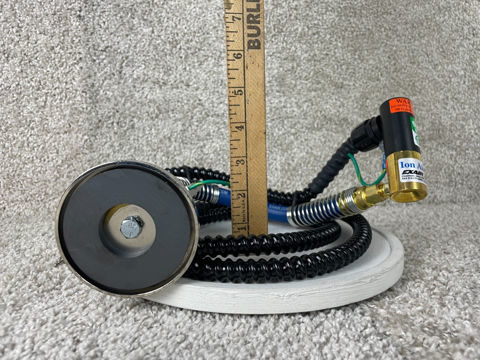 Exair 7194-9362 Ion Air Jet w/ Stay Set Flexible Hose & Mag Base