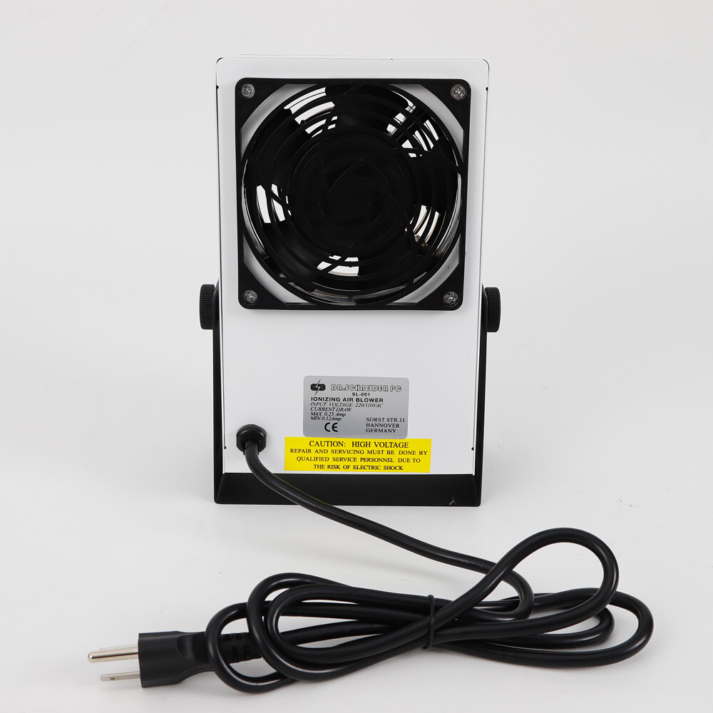 PC Ionizing Air Blower Fan Ion Anti Static Elimination Eliminator Adjustable
