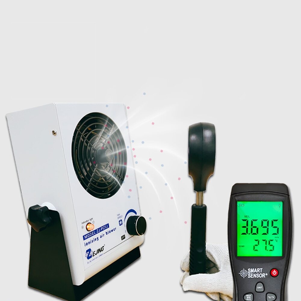 Desktop Anti-Static Ion Fan Industrial Static Eliminator Ionzing Air Blower