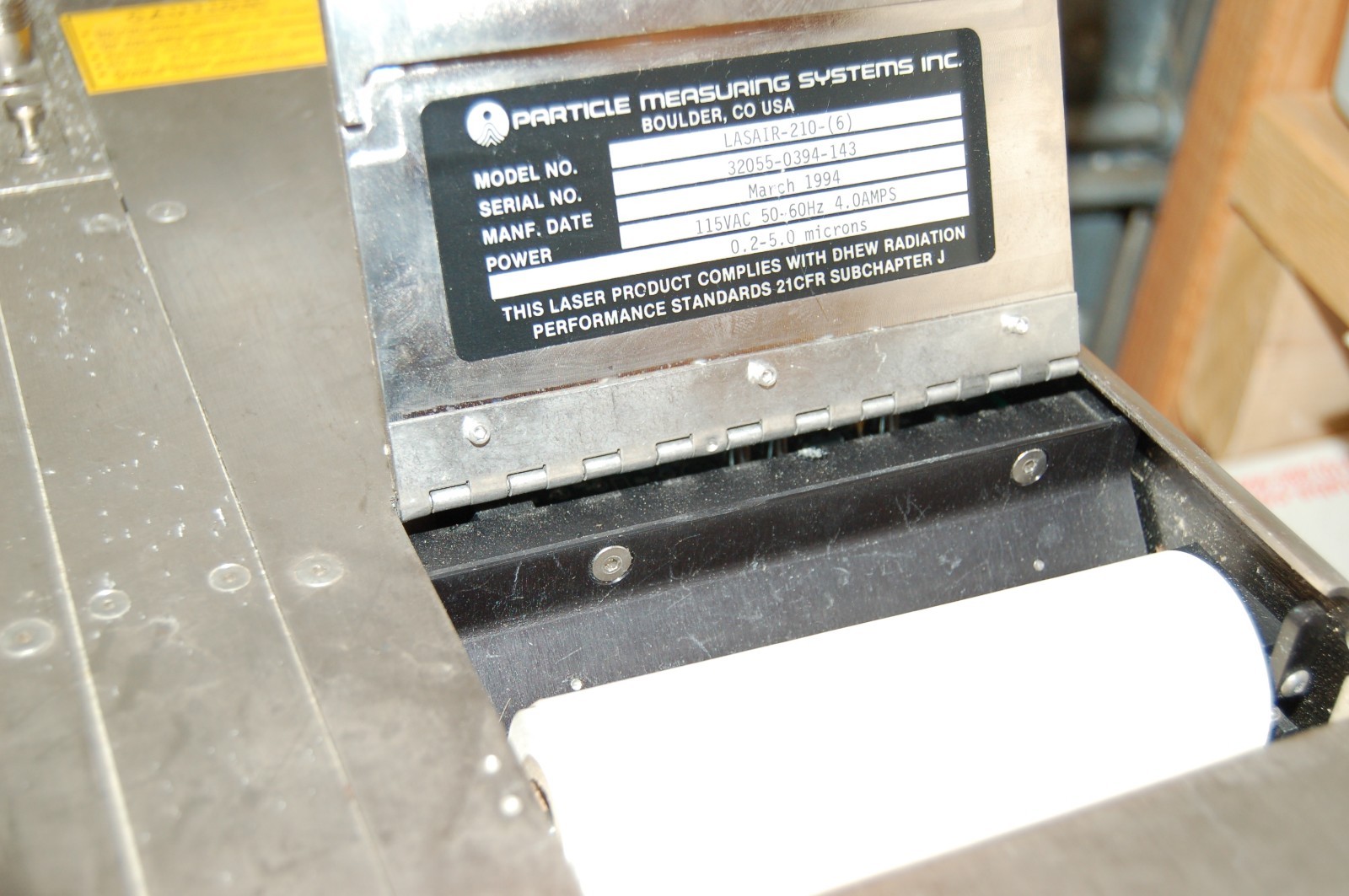 Particle Measuring PMS Lasair 210 Laser Particle Counter wasala TRH-C-PB10-W-1