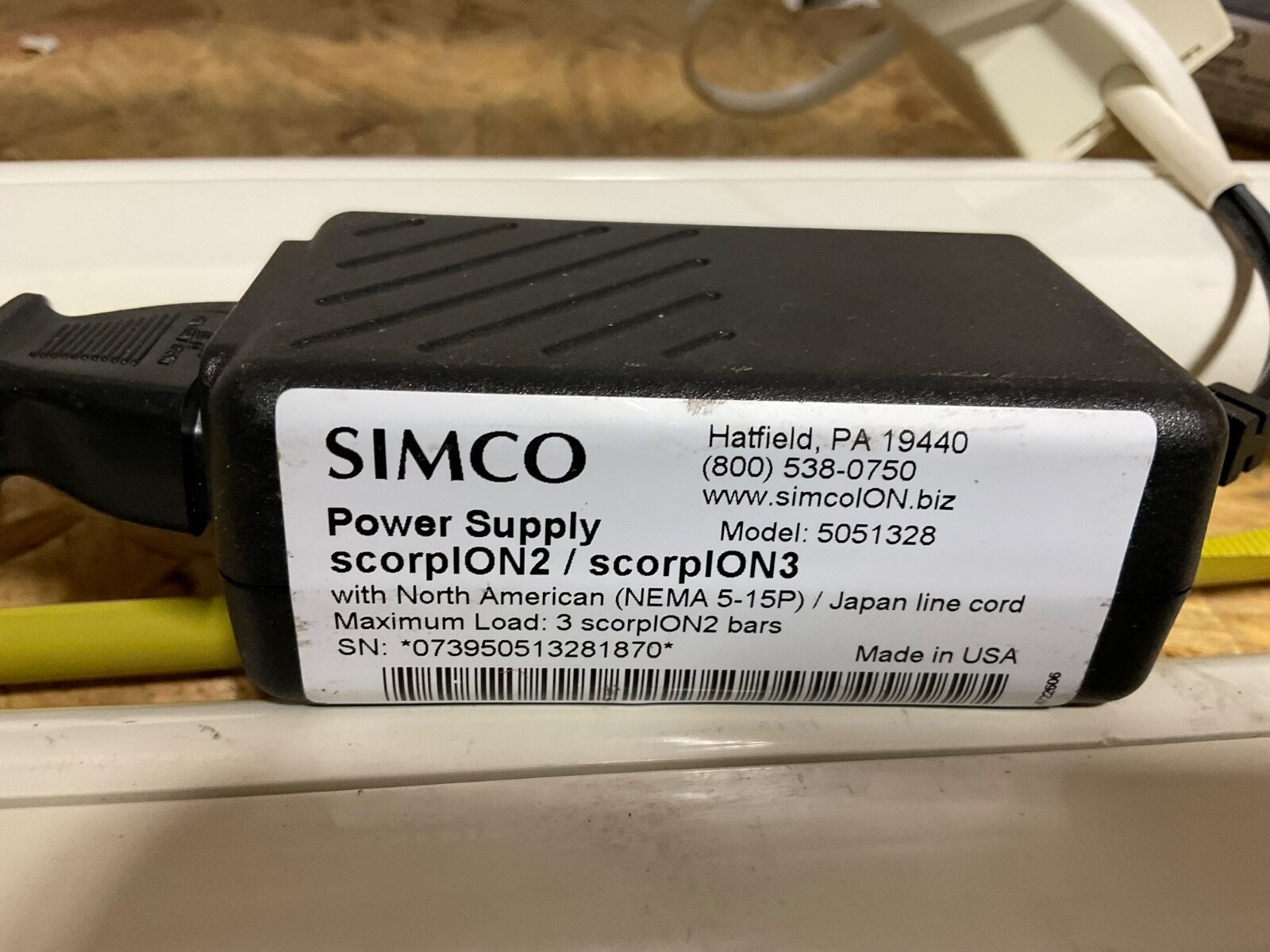 SIMCO LOT of scorpion3 MMI Man Machine Interface IONIZER Bar 44” power supply