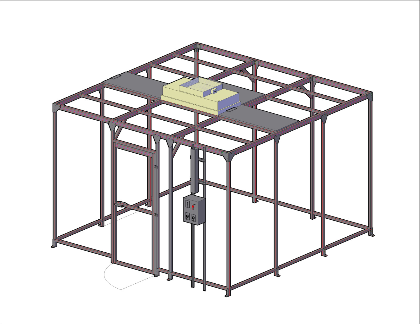 12′ x 12′ Modular Clean Room ISO8 class 100,000 HEPA Filter Cleanroom; DIY-Kit