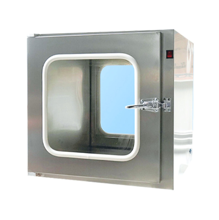 110V Stainless Steel Tech Pass Through Double Door Transfer Window Cleanroom