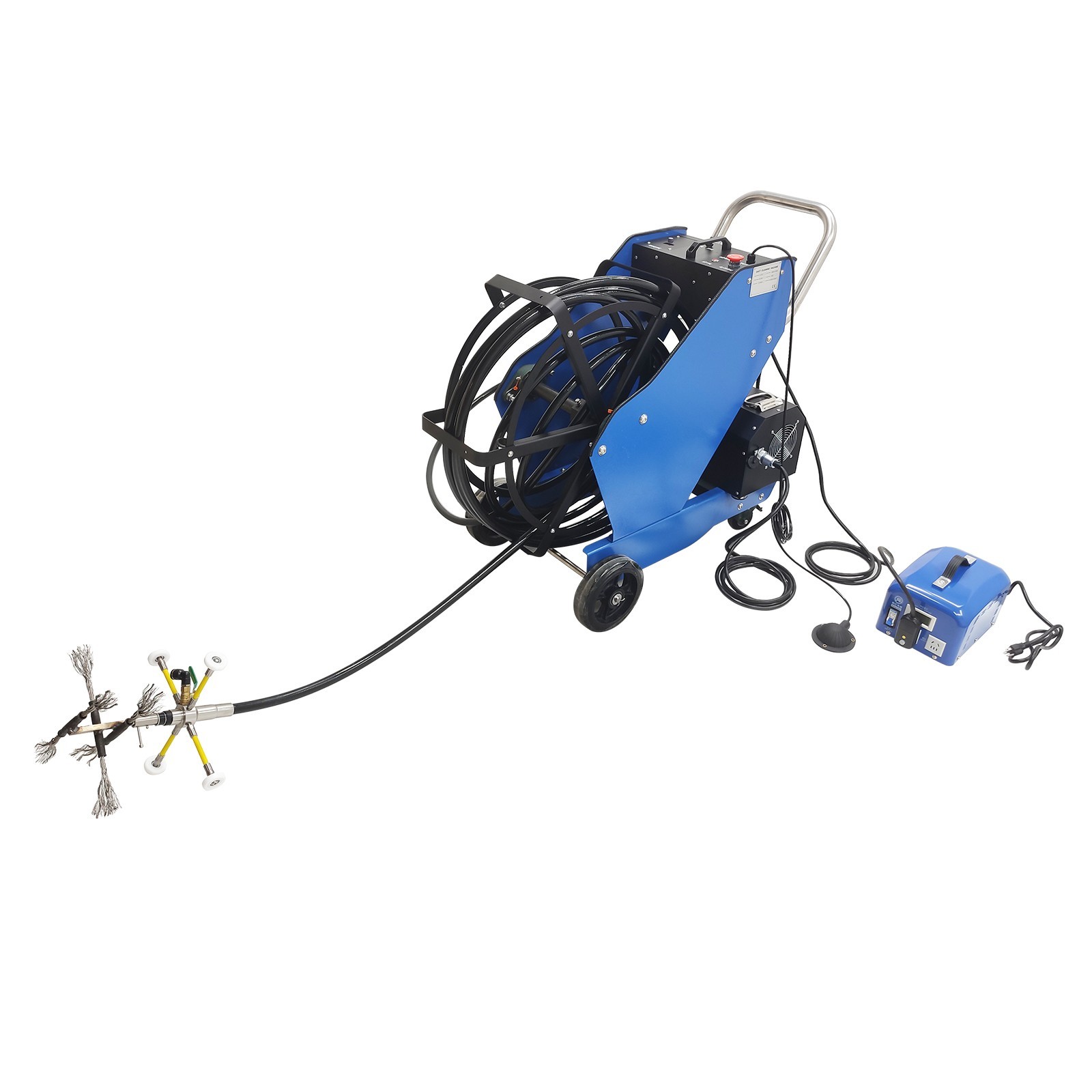 220V Oil Fume Pipeline Cleaning Machine Ductwork Cleaning 110V Transformer Dia 3