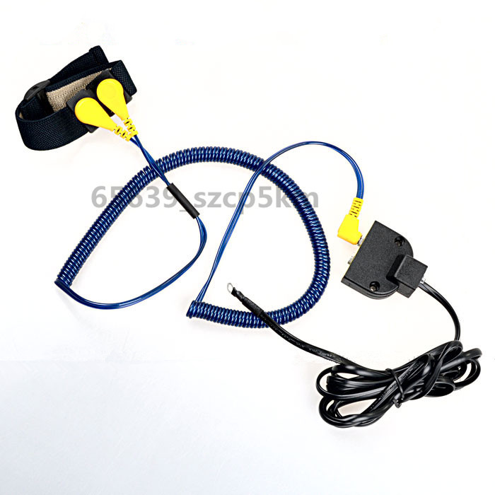 Double-Circuit Lines Anti Static ESD Adjustable Wrist Strap + ESD earthed socke