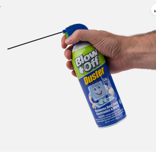 Blow Off Duster 10 oz. Can Air Removes Dust and Debris