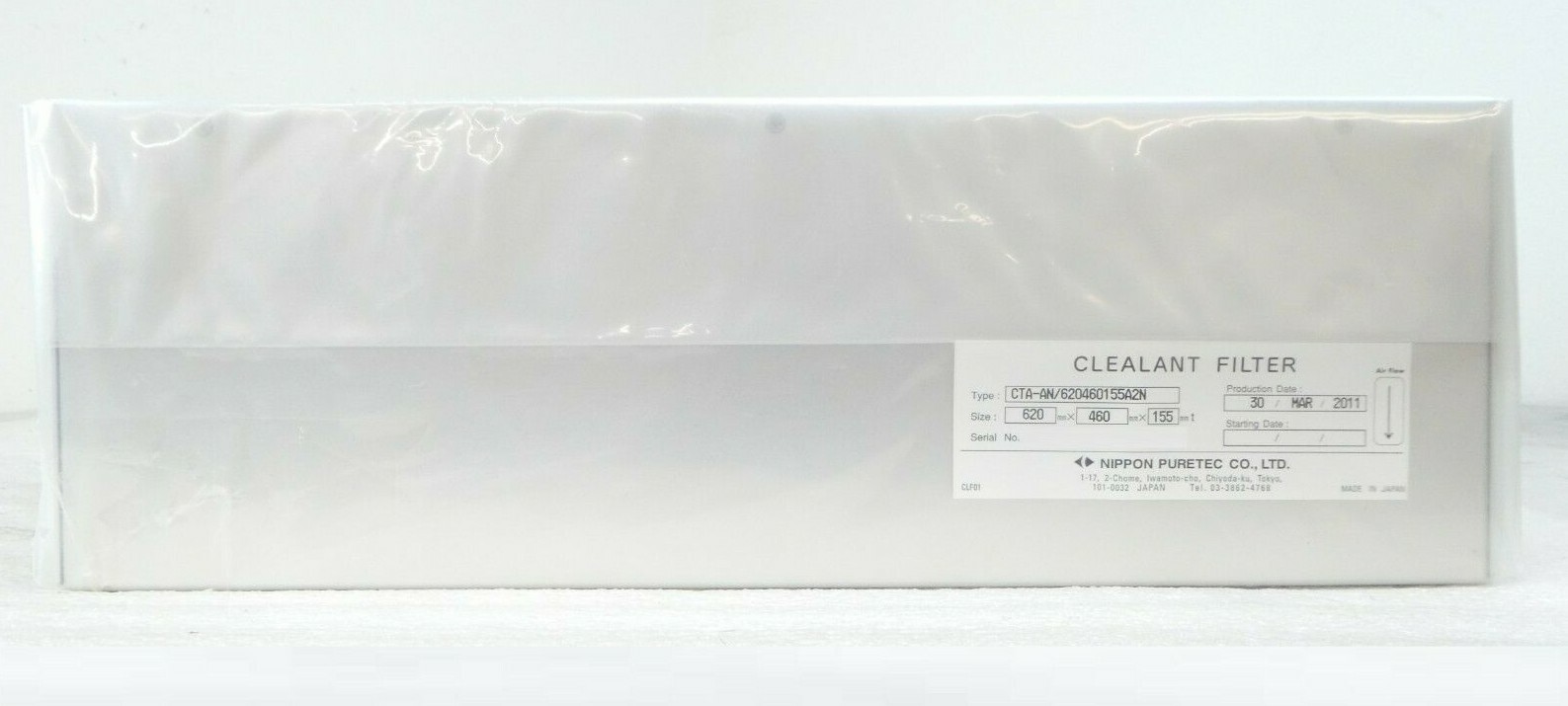 Nippon Puretec CTA-AN/620460155A2N Chemical Filter TEL Tokyo Electron ACT8 New