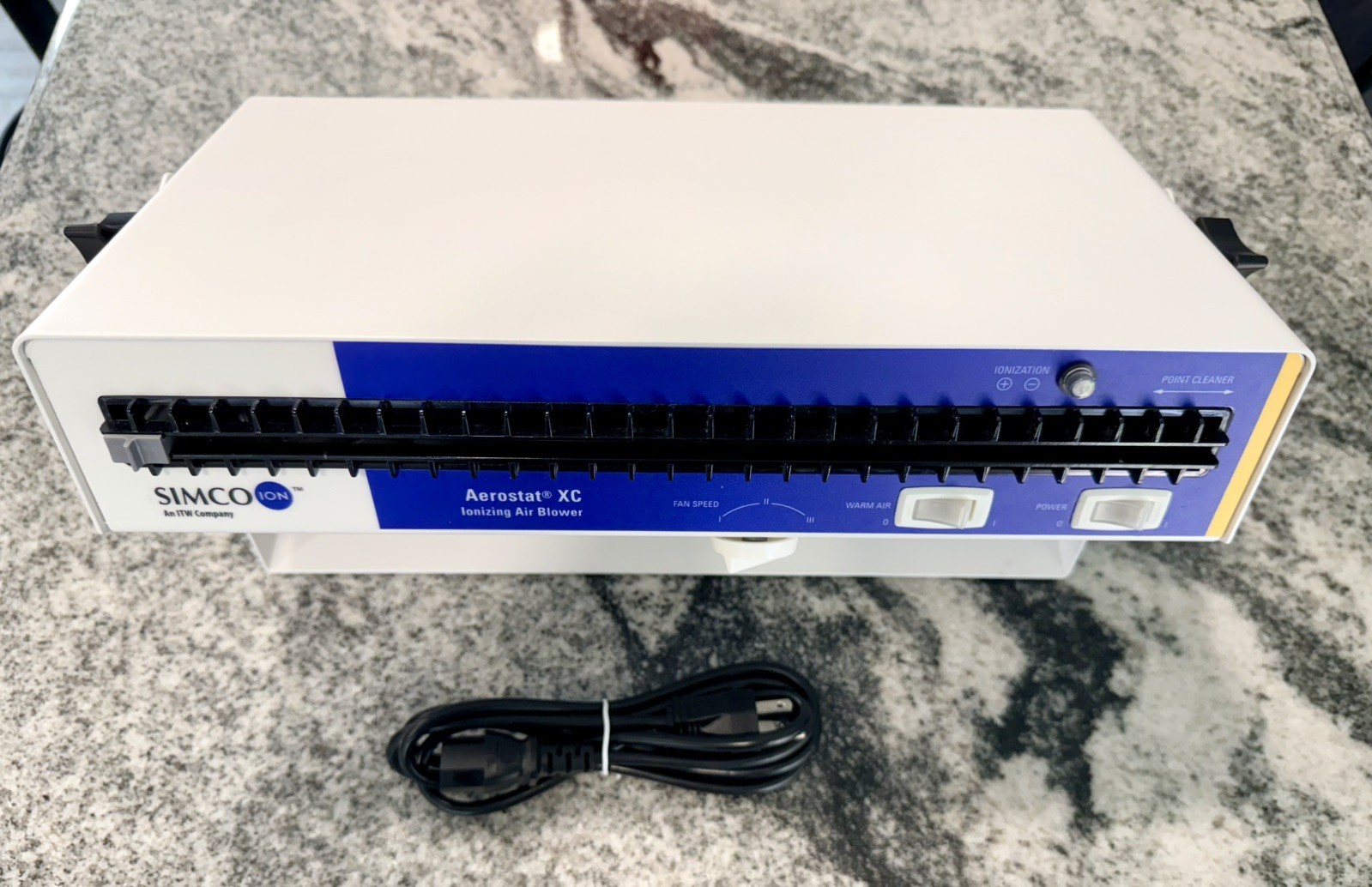 Simco ION Aerostat XC benchtop ESD ionizer air blower for static-safe workbench