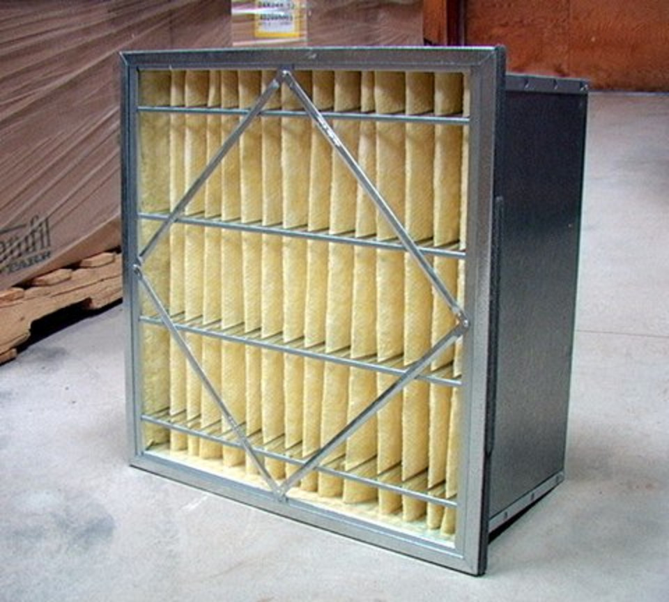 45 sqft 2000cfm Class 2 RIGA-FLO 14PH Air Filter 24x24x12″ HI FLow Camfil Farr