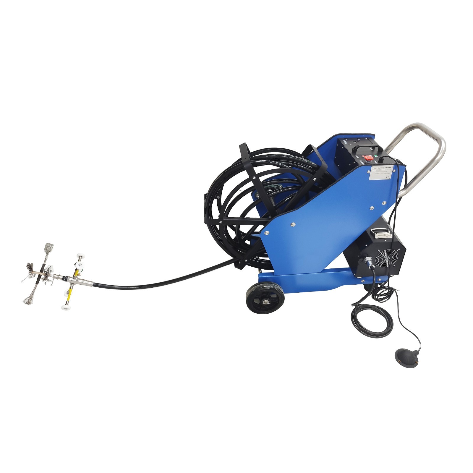 220V Oil Fume Pipeline Cleaning Machine Ductwork Cleaning 110V Transformer Dia 3