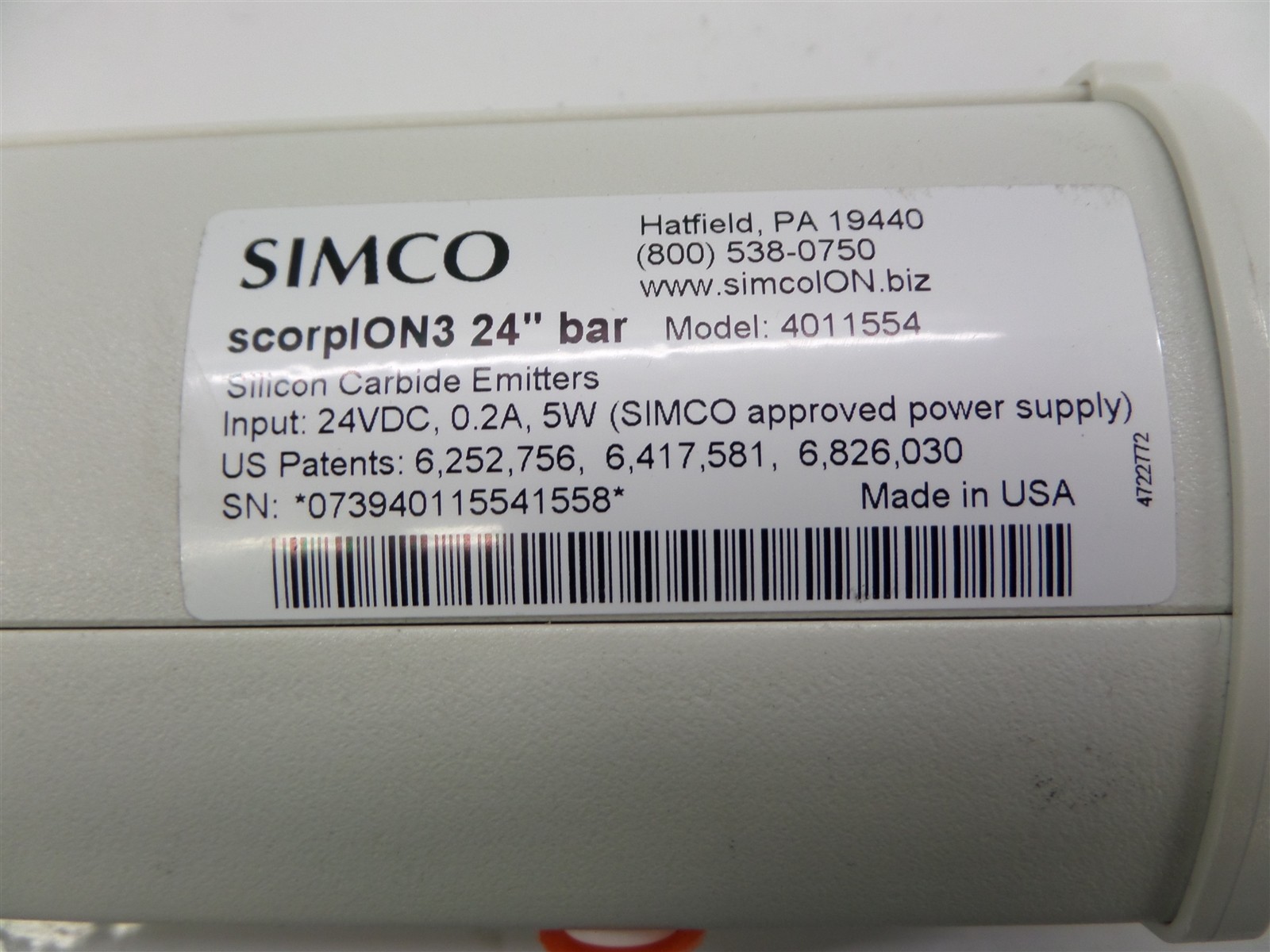 Simco scorpION 3 LV Bar Ionizer – 24″