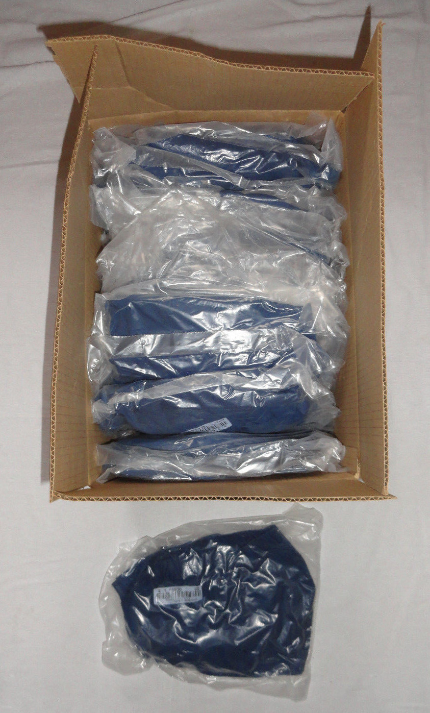20 L-L Tops Euclid Vidaro Microdenier Poly Modest Scrubs Cleanroom Lab Blue