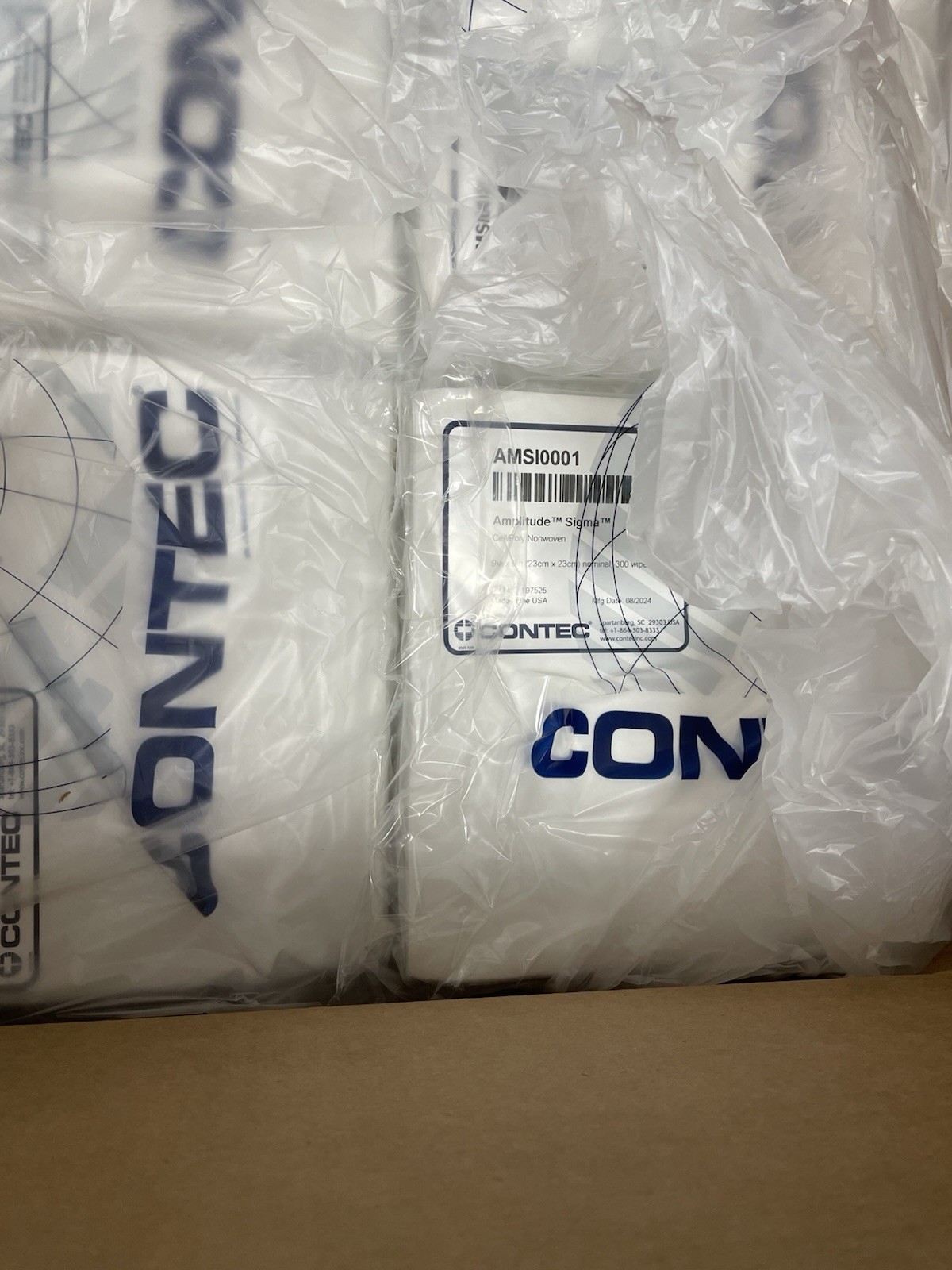 CONTEC Amplitude Sigma AMSI0001 Cleanroom Wipes Cell/Poly Nonwoven