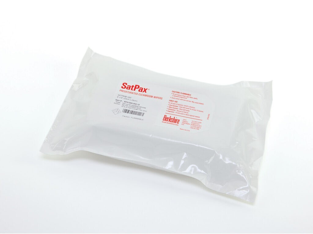 Berkshire SSP1000.001.24 Cleanroom Sterile Wipe-30 ct Pack-9″x9″-White-LOT OF4