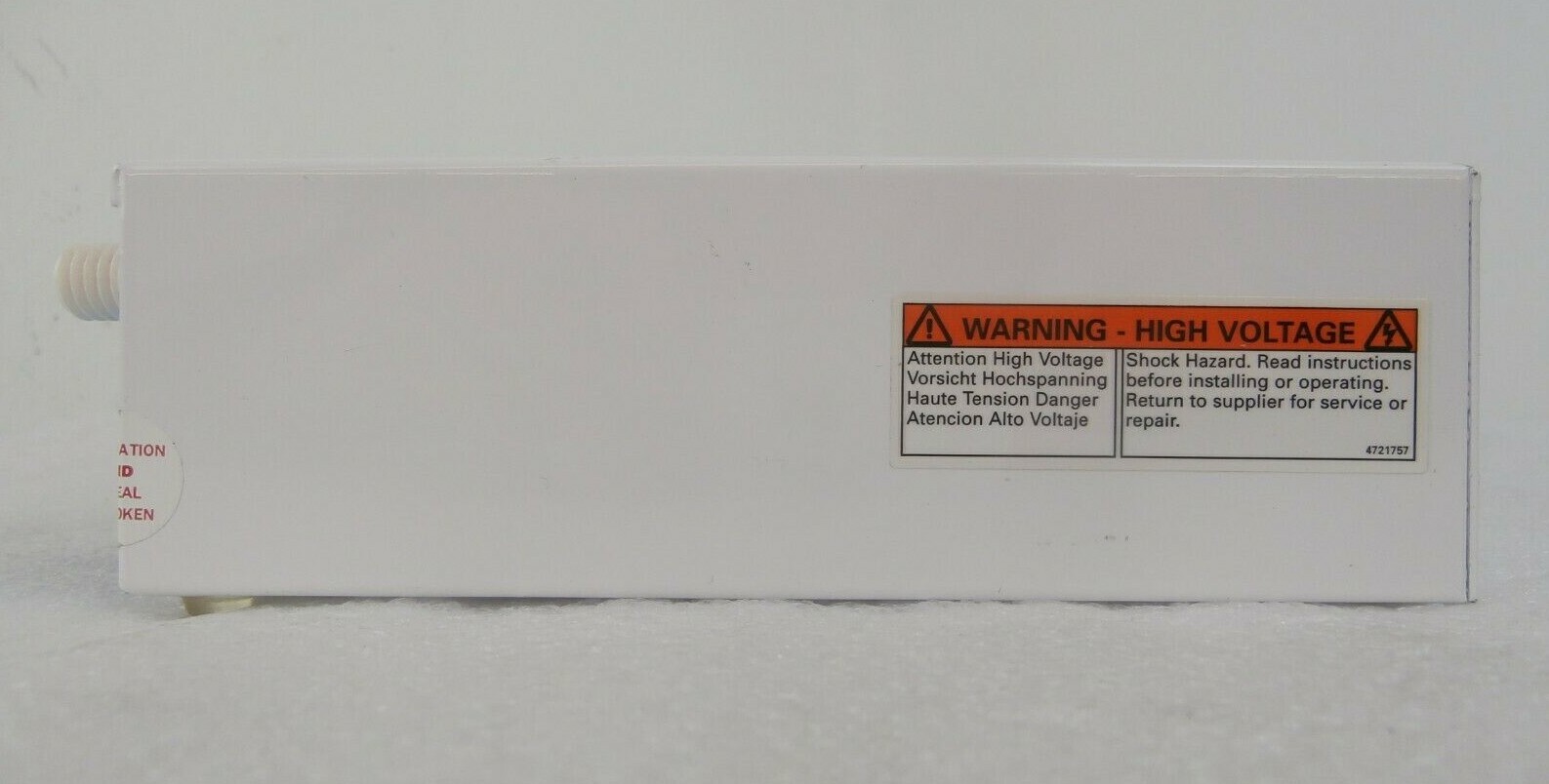Simco 4010729 Ionizing Bar Controller Ionizer VISION i Missing Cap As-Is Working
