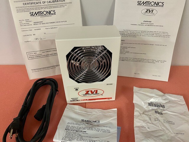 SEMTRONICS ZVI-5100 BENCH TOP ZERO VOLT IONIZER, NOS