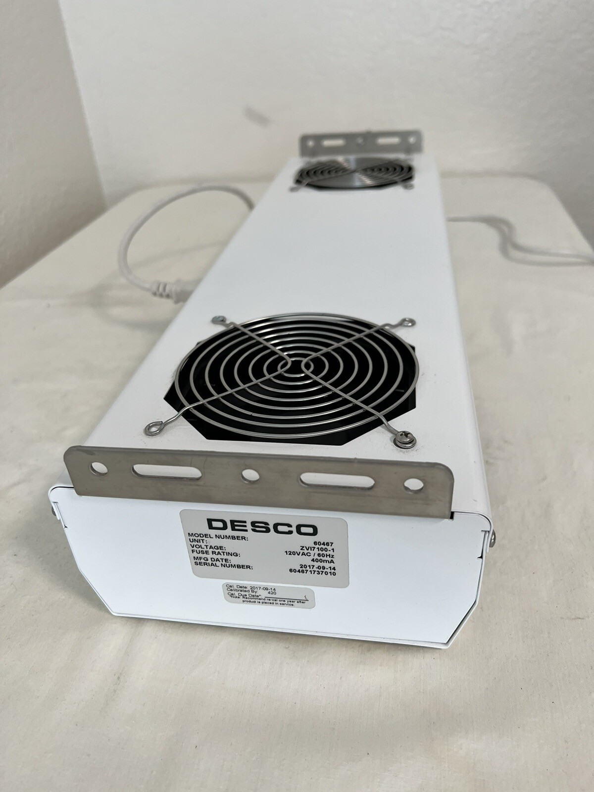 Desco 60467 Overhead Ionizer