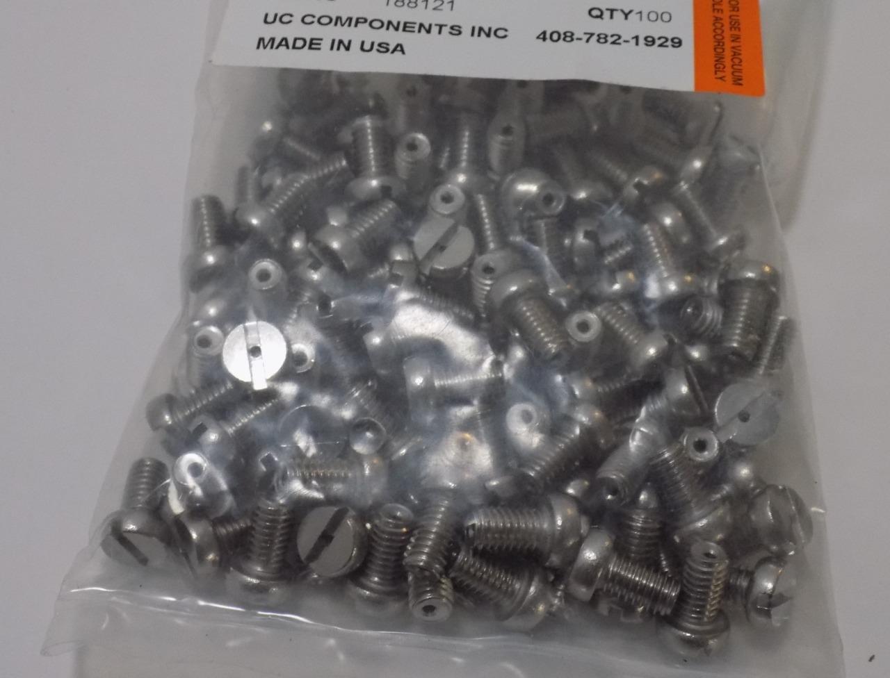 UC Components MES-610 Clean Room Screws M6-1.0x10mm 100-Pack