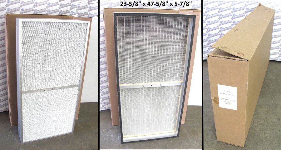 CleanZones – H2347C55-AAABCBA – HEPA FILTER – 23-5/8 x 47/5/8 x 5-7/8 – (NEW)