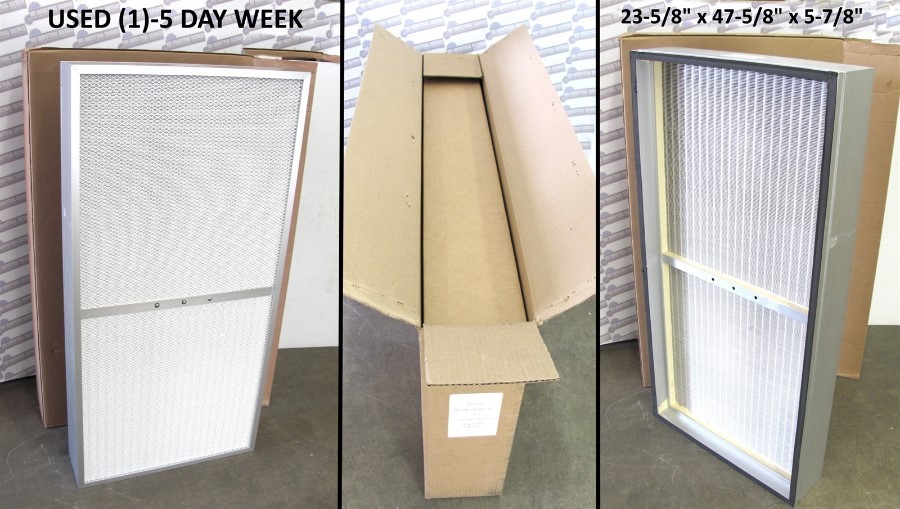 CleanZones – H2347C55-AAABCBA – HEPA FILTER – 23-5/8 x 47/5/8 x 5-7/8 – (1-WEEK)