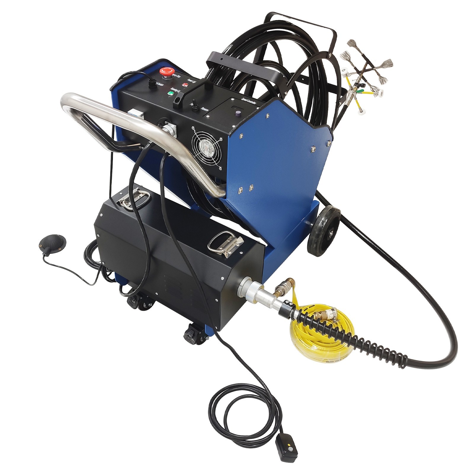 220V Oil Fume Pipeline Cleaning Machine Ductwork Cleaning 110V Transformer Dia 3