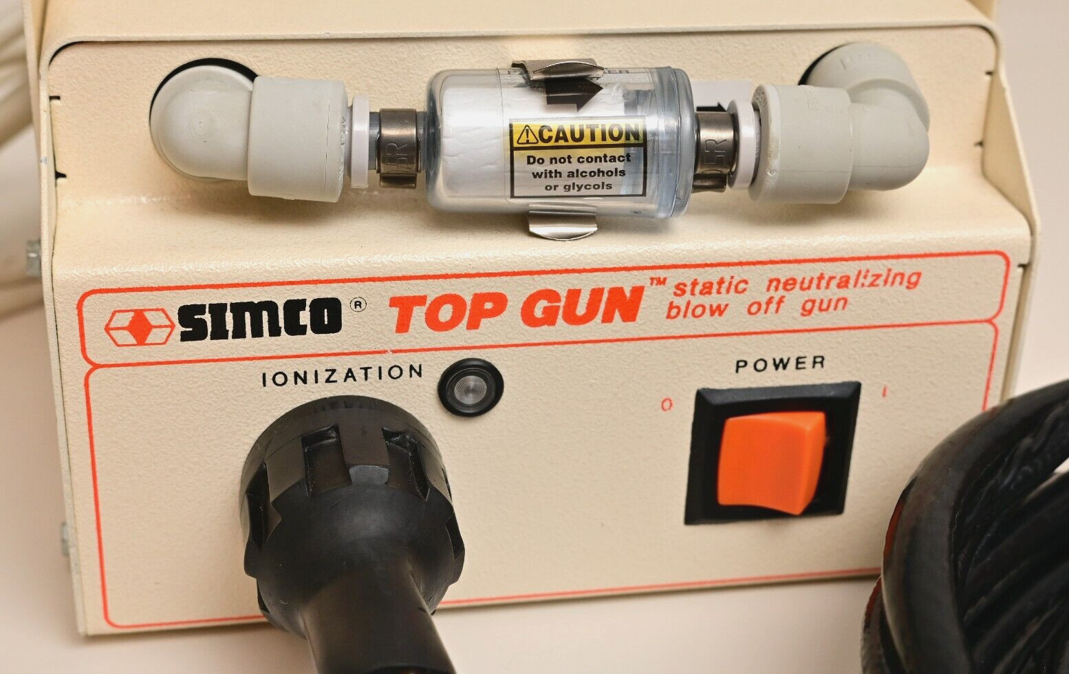 Simco Top Gun Static Neutralizing Blow Off Gun ESD Safety 5.8kV 1-100PSI