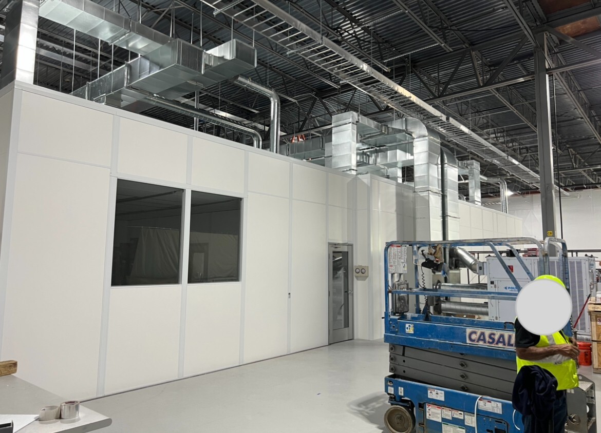 Clean Room Modular CleanRoom Class 10 to 100,000 / ISO4 to ISO9