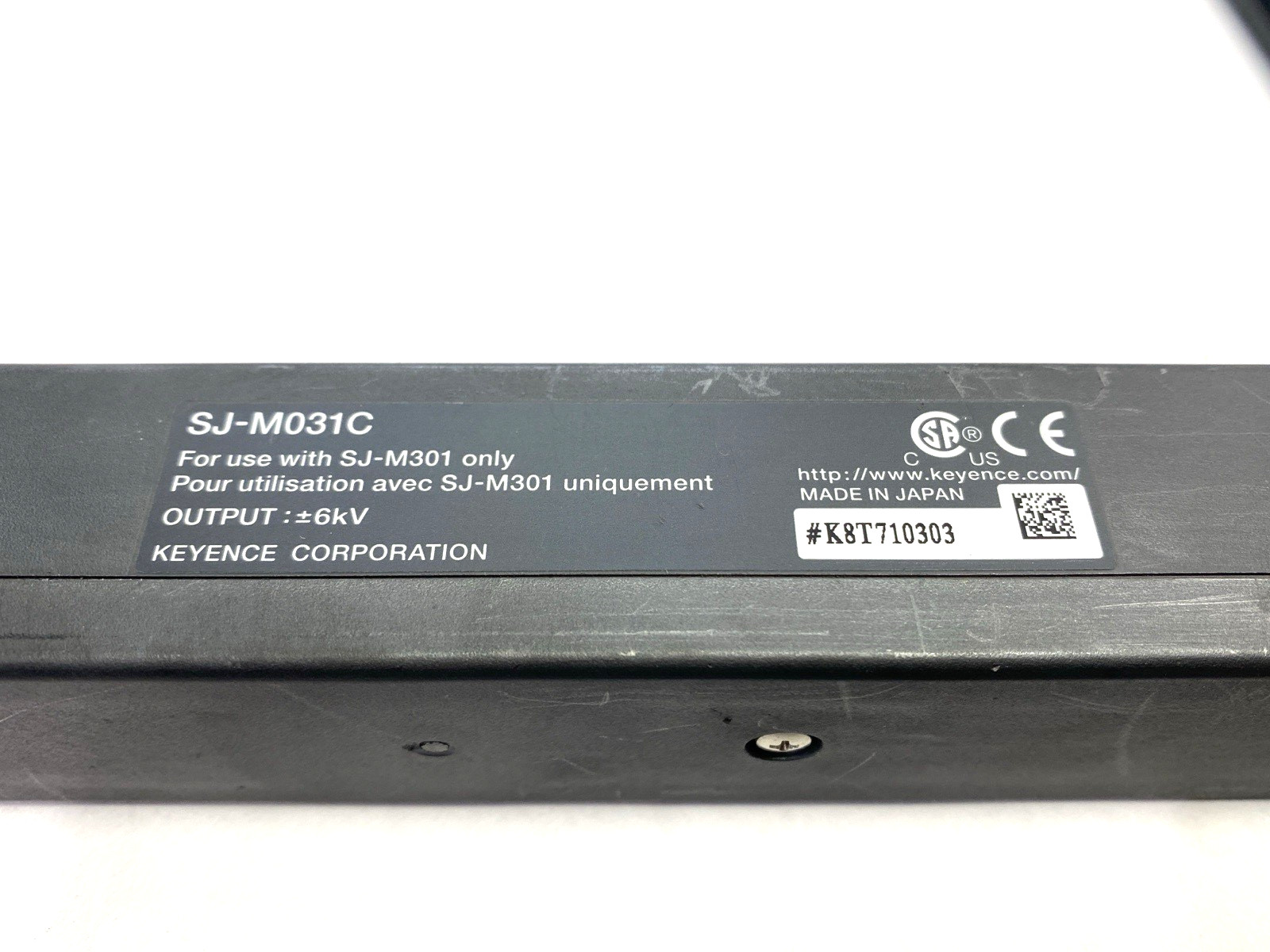 Keyence SJ-M031C High Performance Micro Static Eliminator 24VDC 450mA