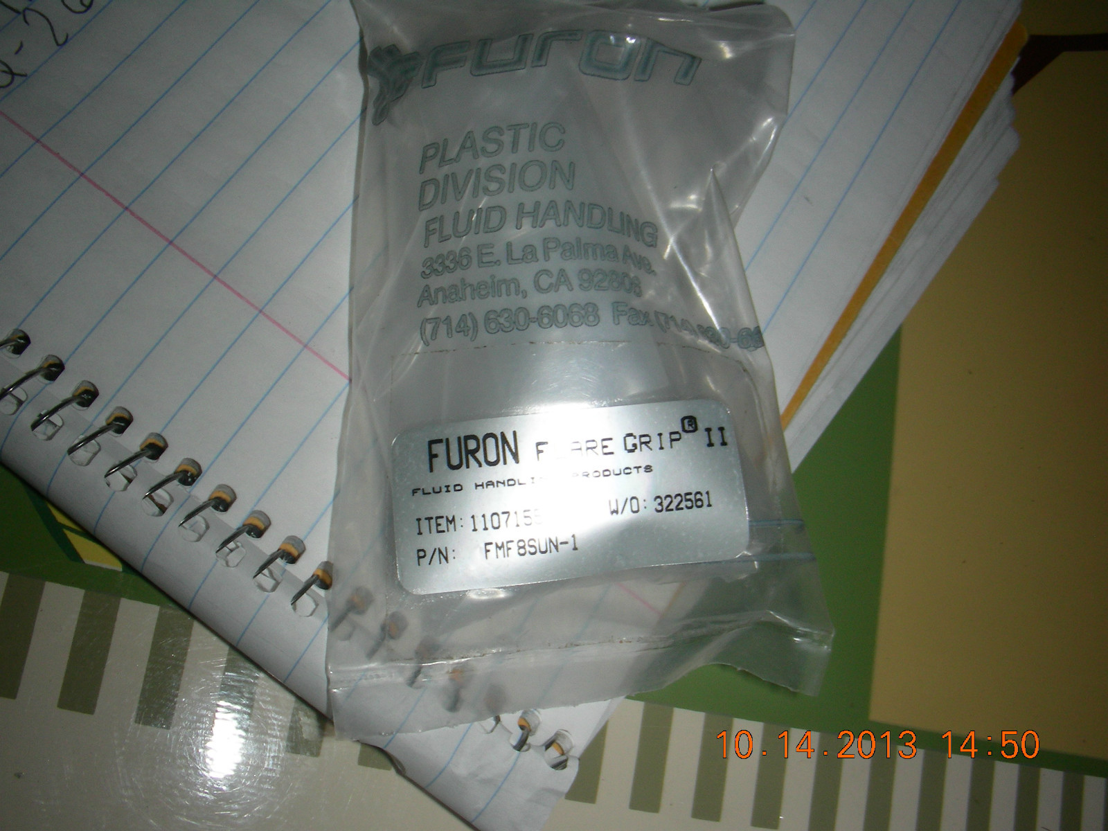 Furon/ St. Gobain 1/2″ union FMF8SUN-1