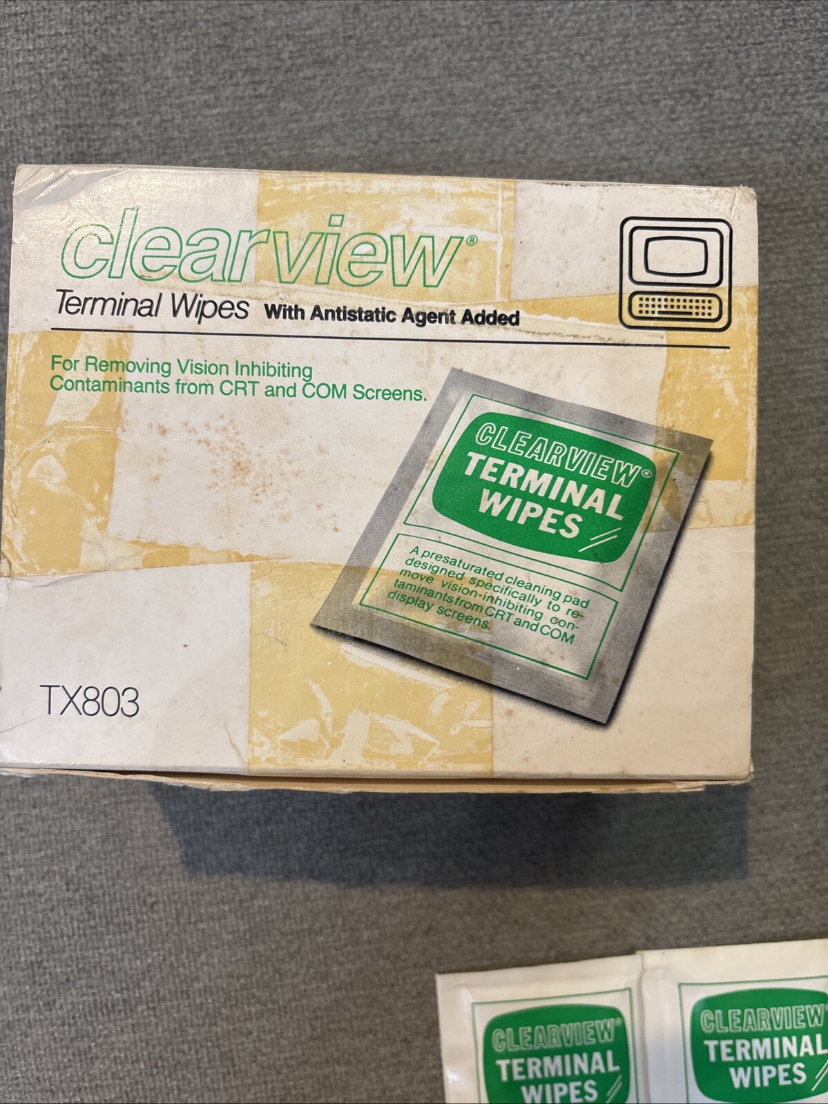 Texwipe Clearview Terminal Wipes TX803 w/Antistatic Agent Added -60 Wipes In Box