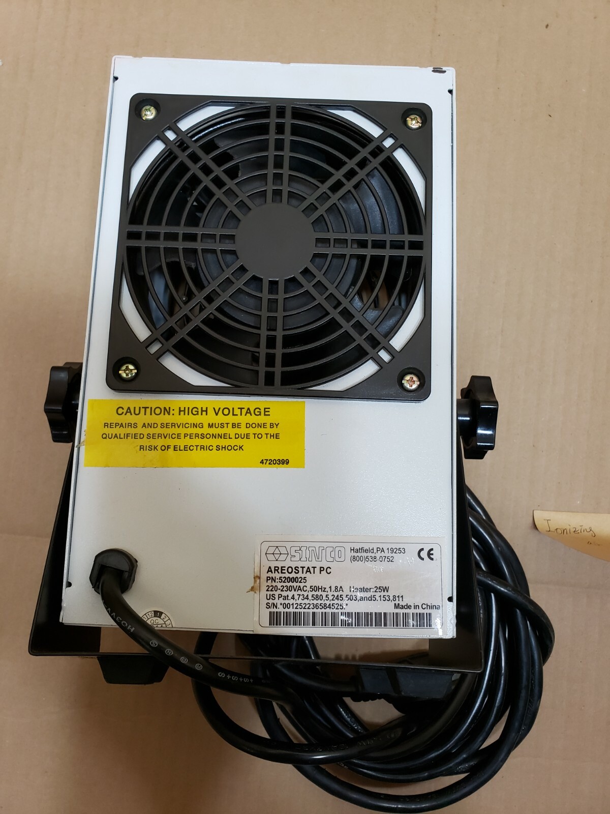 SIMCO Aerostat PC (Ionizing Air Blower) AC220V