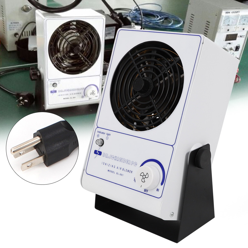PC Ionizing Air Blower Fan Ion Anti Static Elimination Eliminator Adjustable