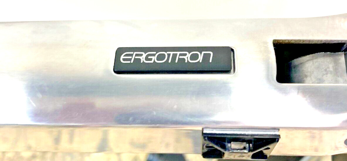 Ergotron Rolling Mobile Computer Cart Sit Stand Combo Extender Clean Room (10818