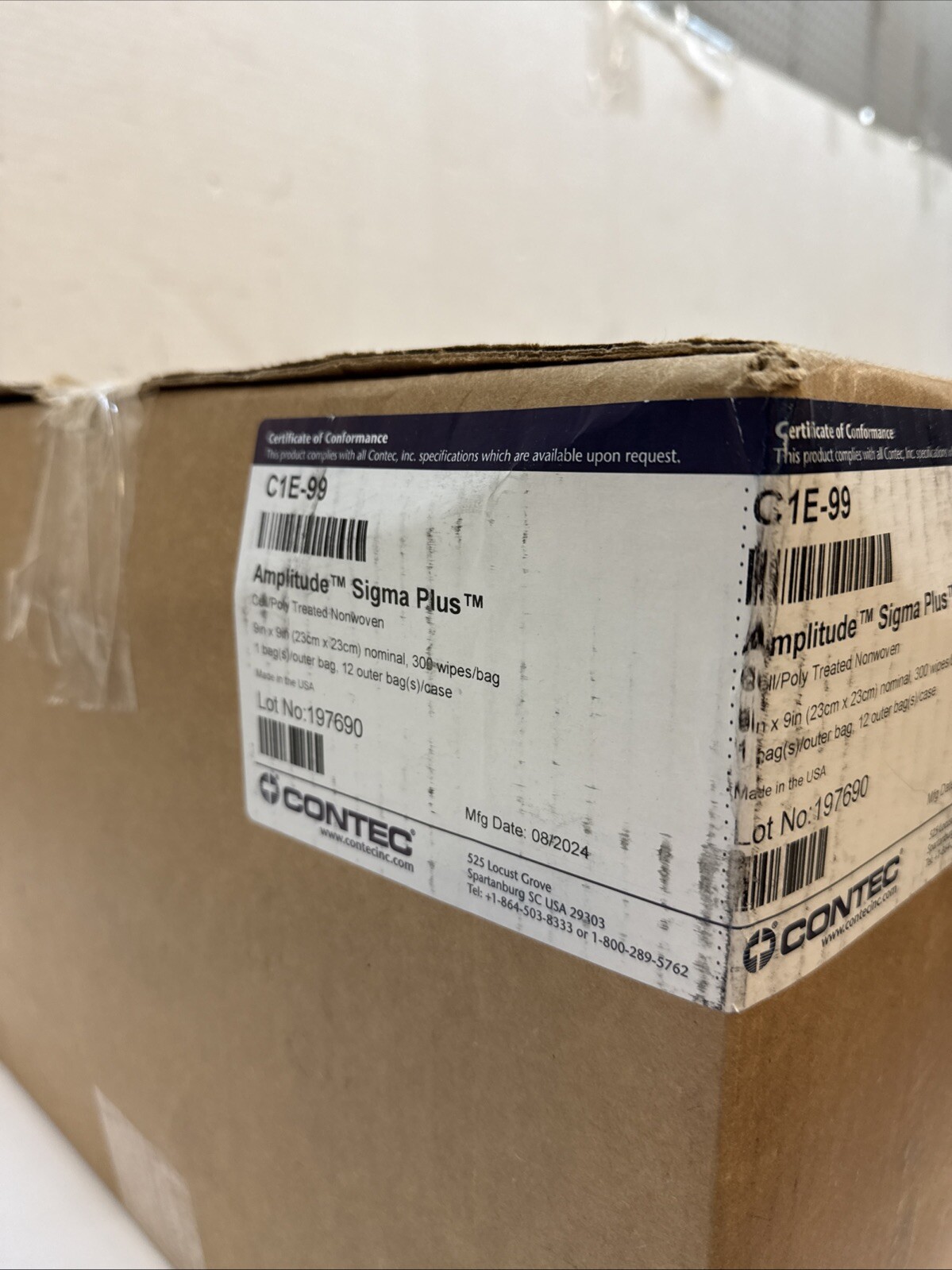 CONTEC C1E-99 AMPLITUDE SIGMA PLUS CELL/POLY Treater Nonwoven