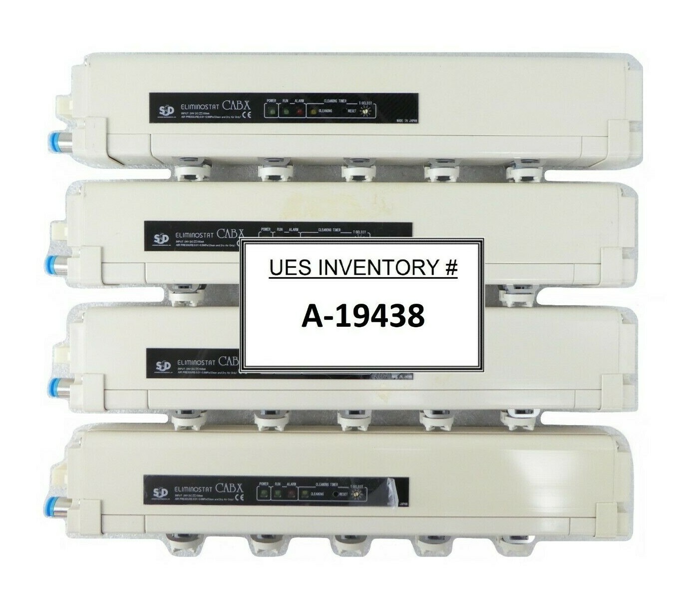 Shishido Electrostatic CABX350HW-S2 Ionizer Bar Lot of 4 Rudolph F30 Working