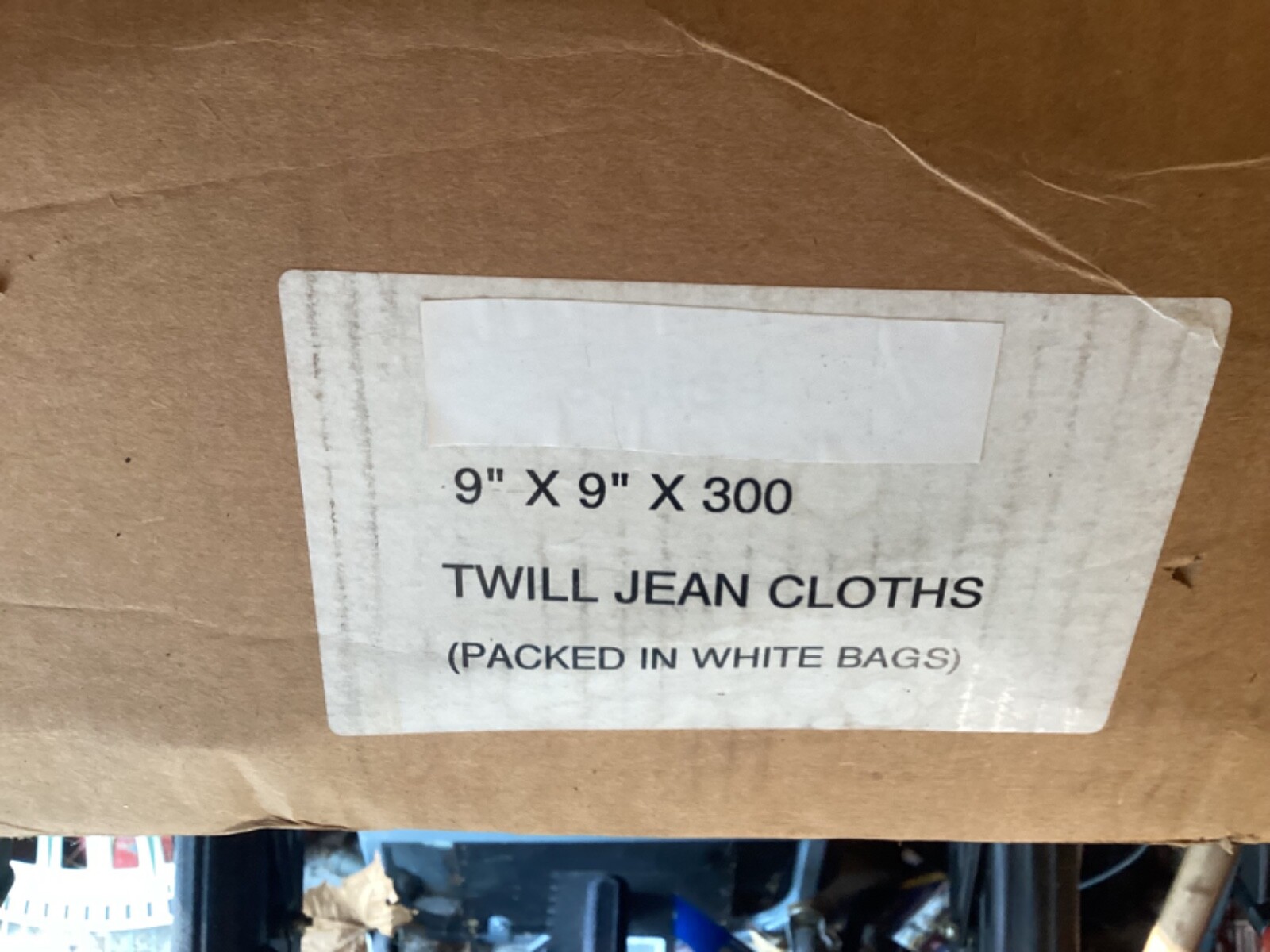 Twill Jean cloth Wipes 9×9 9in x 9in 300 Wipes Per Bag