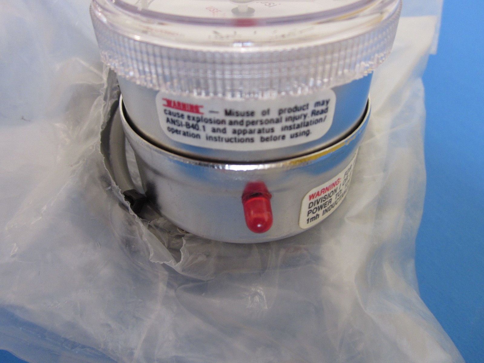 SPAN IPS 122 TYPE 1 High Purity Pressure Gauge w/ Indicating Pressure Switch