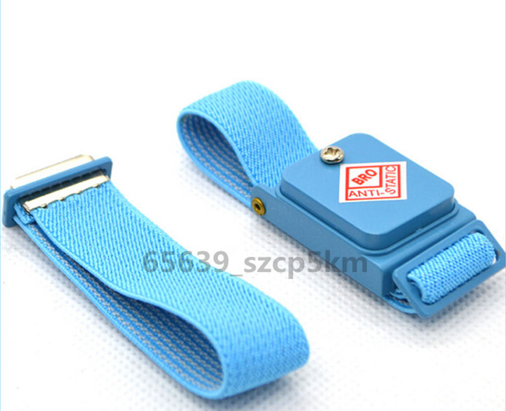 Wireless Anti Static ESD Discharge Band Wrist Strap Braccialetto antistatico blu