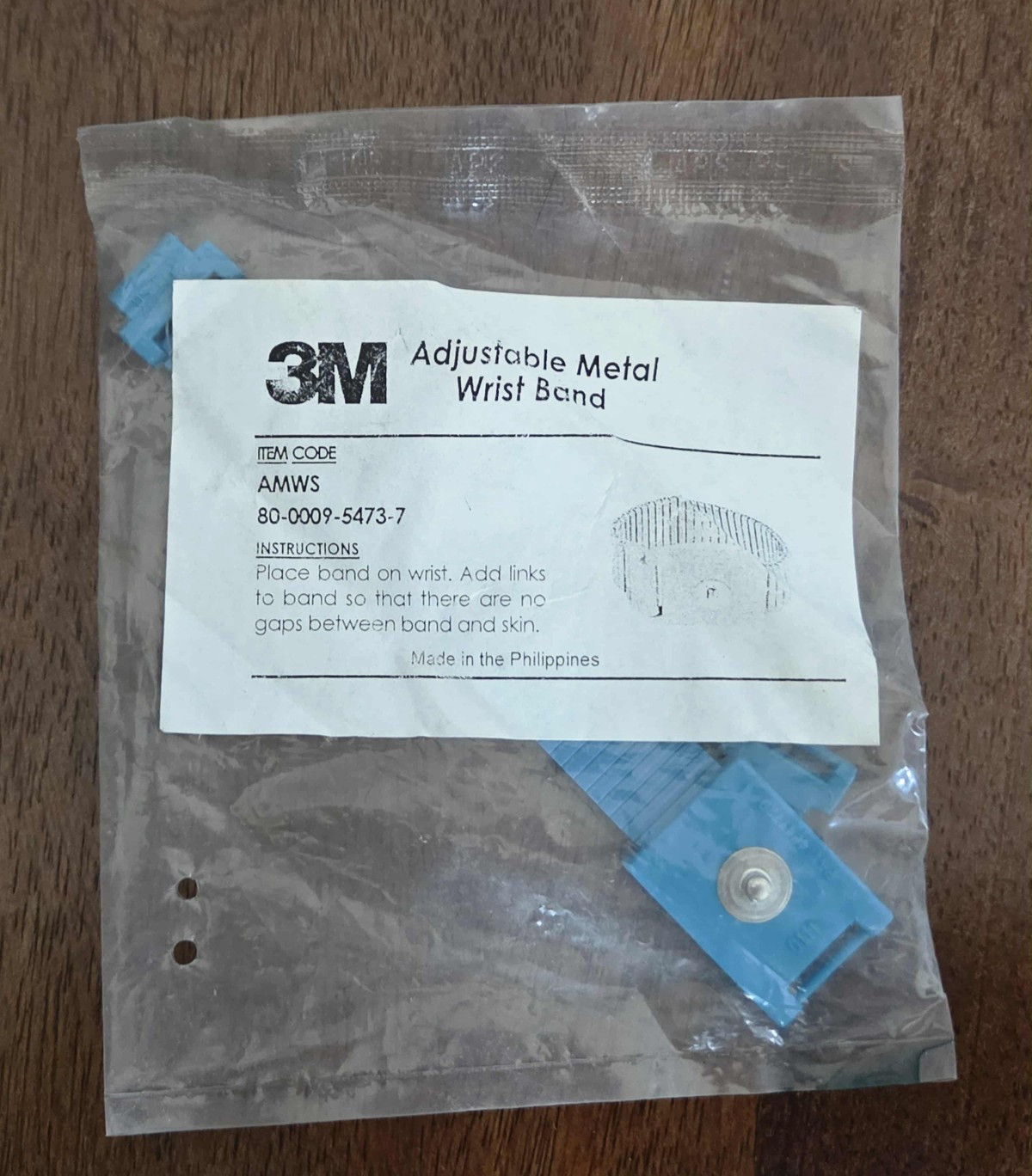 3M Adjustable Metal Wrist Band AMWS