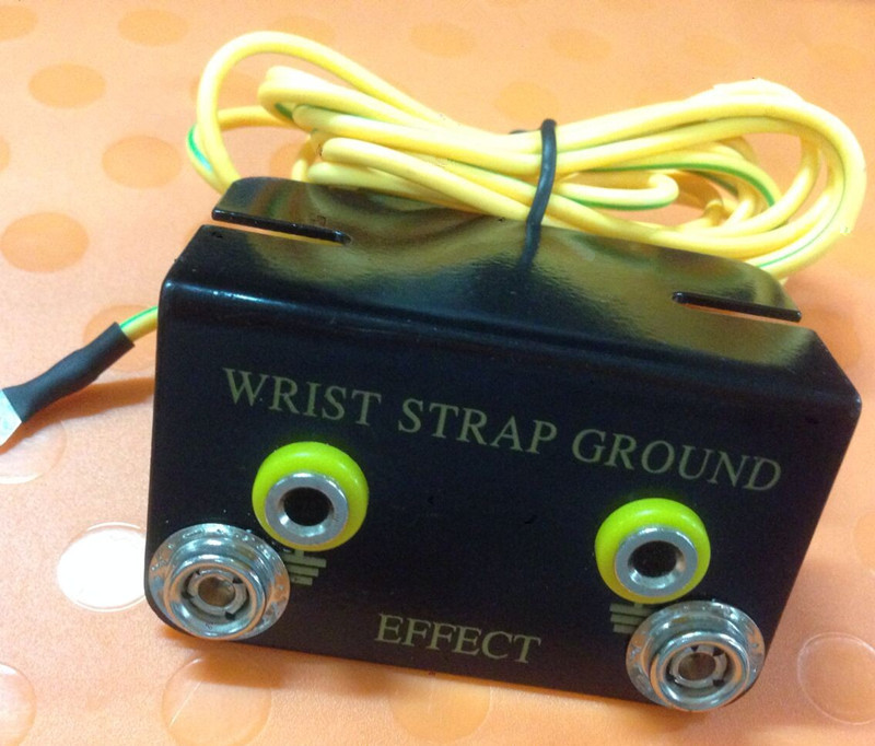 2PCS NEW Anti-Static ESD Bench Mount Dual Wrist Strap Ground Socket
