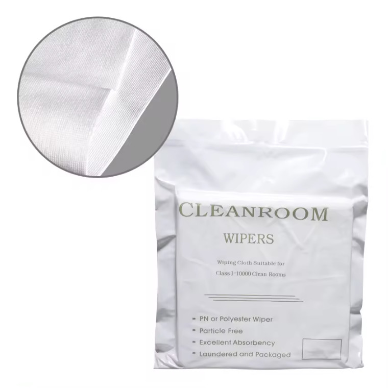 6″X6″ Cleanroom Soft Wipers Class 1-10000 Microfiber Dust Free Cloth 100 pcs/Bag