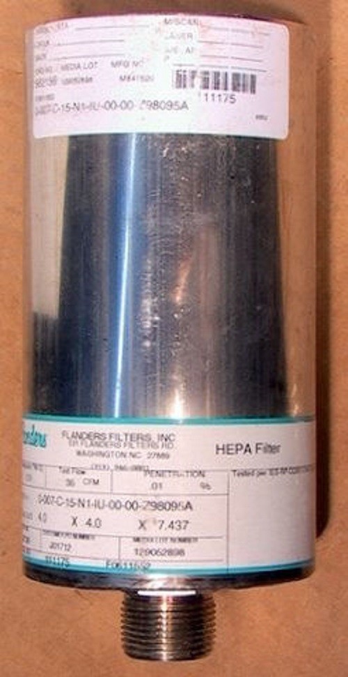 SS Round Canister HEPA Air Filter Down Stream Nipple