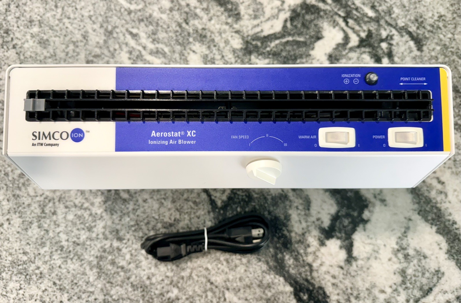 Simco ION Aerostat XC benchtop ESD ionizer air blower for static-safe workbench