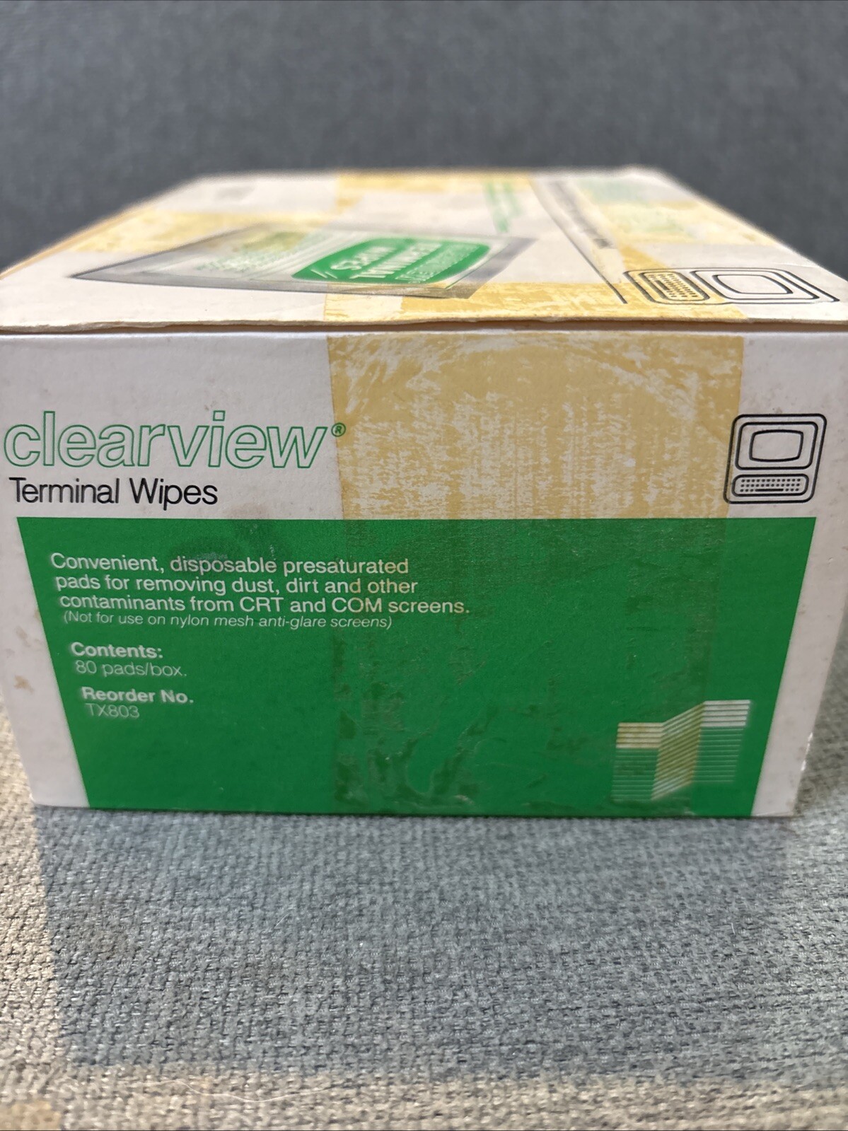 Texwipe Clearview Terminal Wipes TX803 w/Antistatic Agent Added -60 Wipes In Box