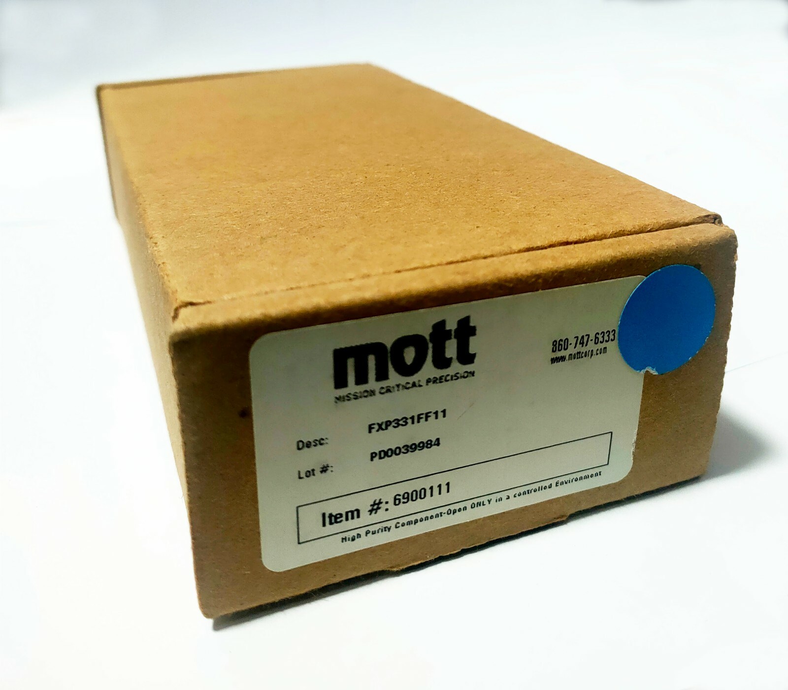 MOTT UHP In-line Gas Filter FXP331FF11 (Part # 6900111)