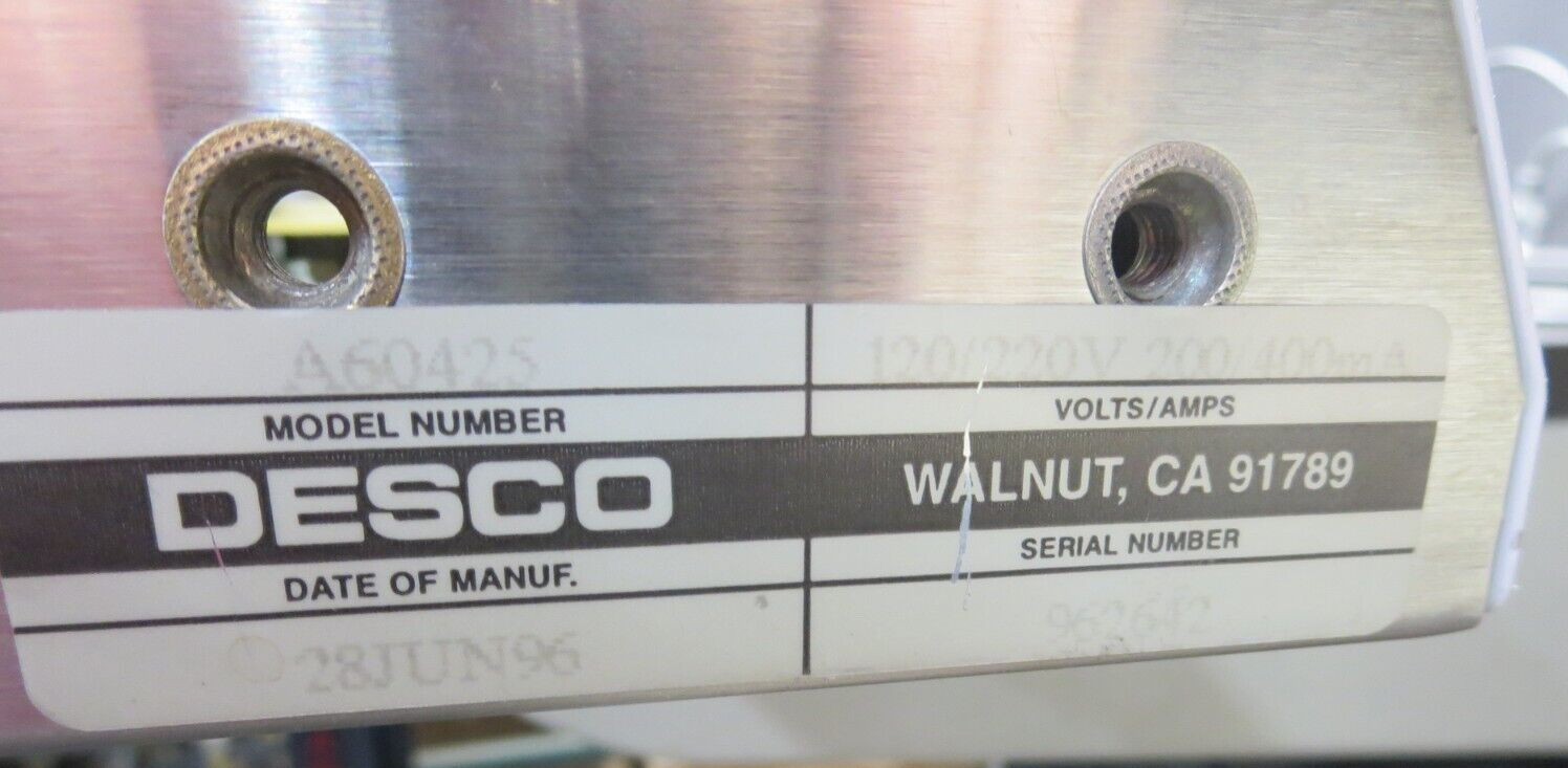 Desco, A60425 (“ChargeBuster Plus”),Overhead Ionizer,3 Fans,40 Inch, Powers On