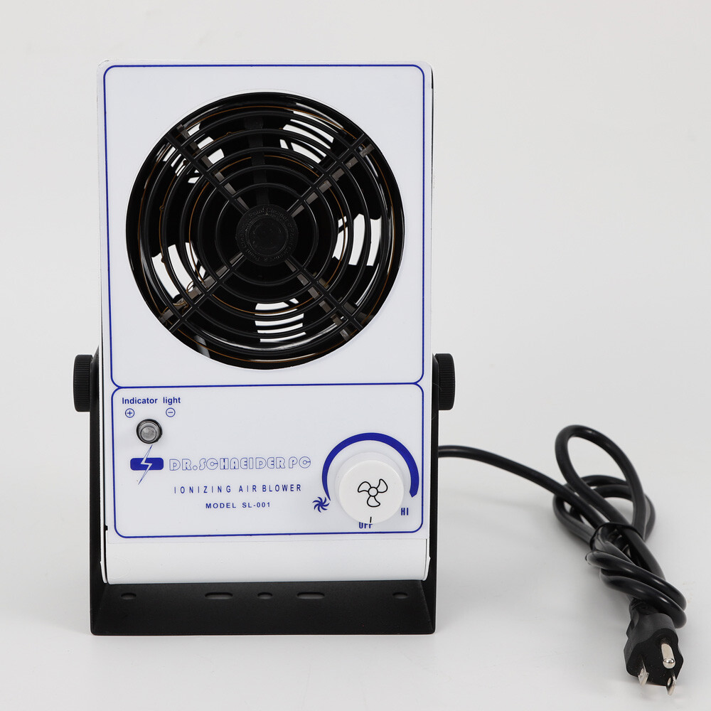 PC Ionizing Air Blower Fan Ion Anti-Static Elimination Eliminator Adjustable