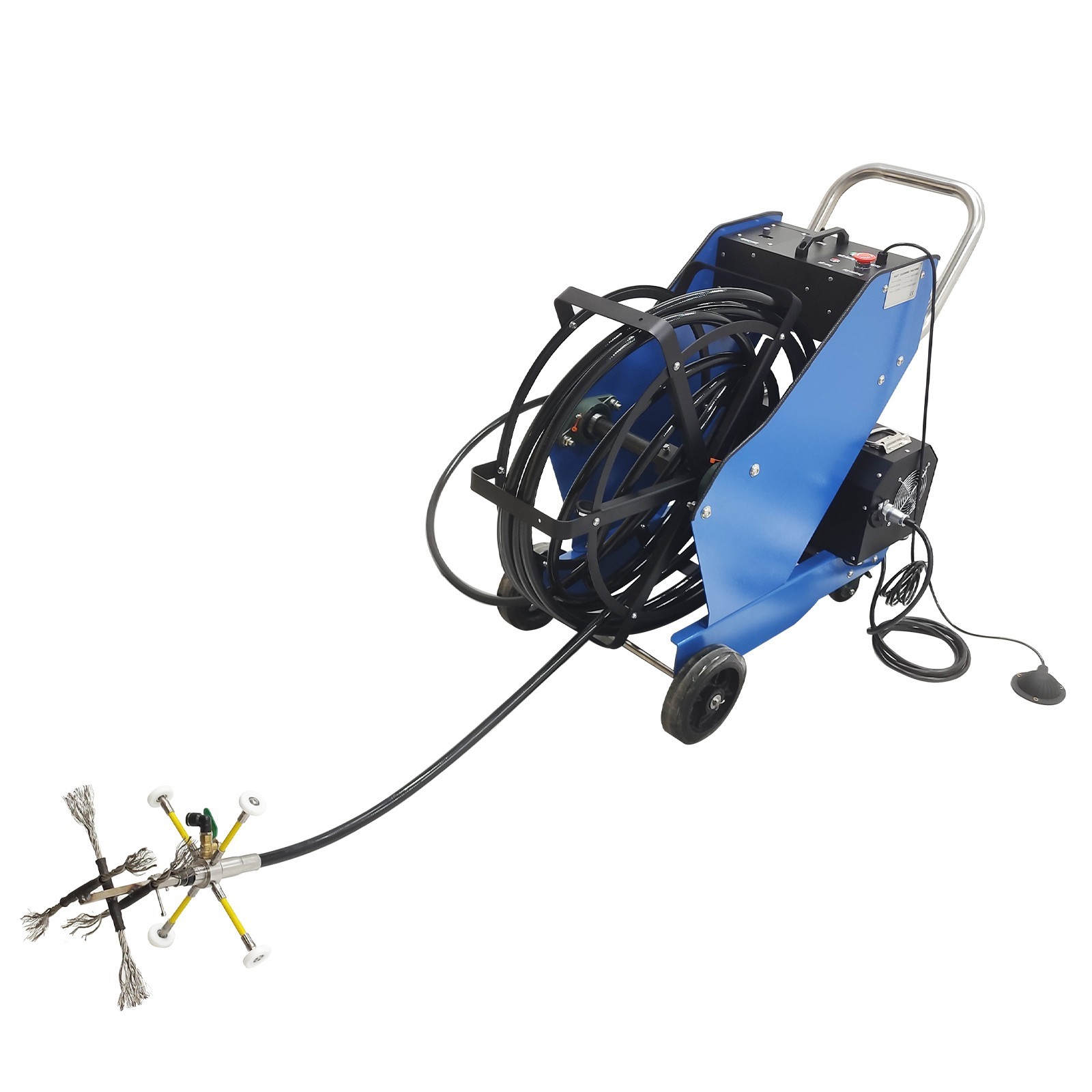 220V Oil Fume Pipeline Cleaning Machine Ductwork Cleaning 110V Transformer Dia 3