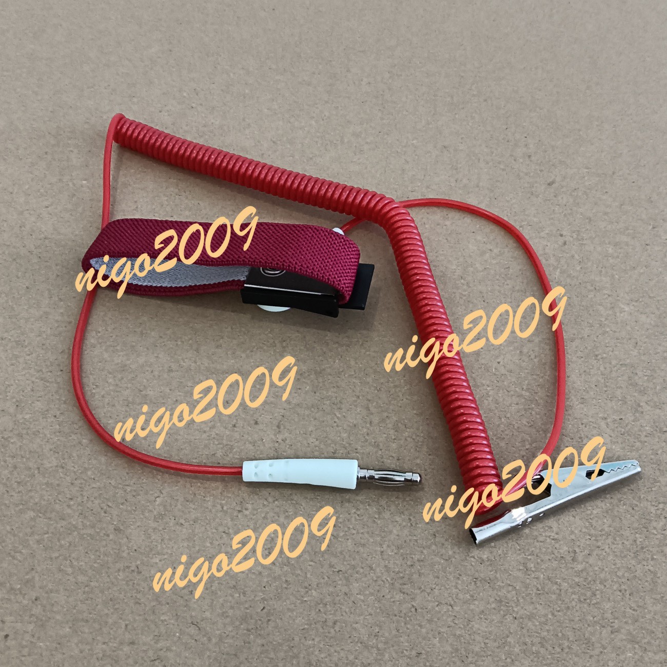 NEW Anti-static Antistatic ESD Ground Strap Wrist Band Grounding Bracelet Red #